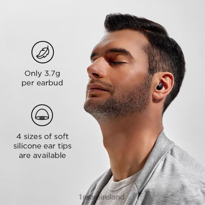 ComfoBuds Mini True Wireless Noise Canceling Headphones Mica White Headphones 2ZV0X10 1MORE