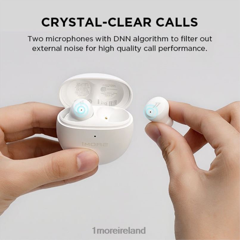 ComfoBuds Mini True Wireless Noise Canceling Headphones Mica White Headphones 2ZV0X10 1MORE