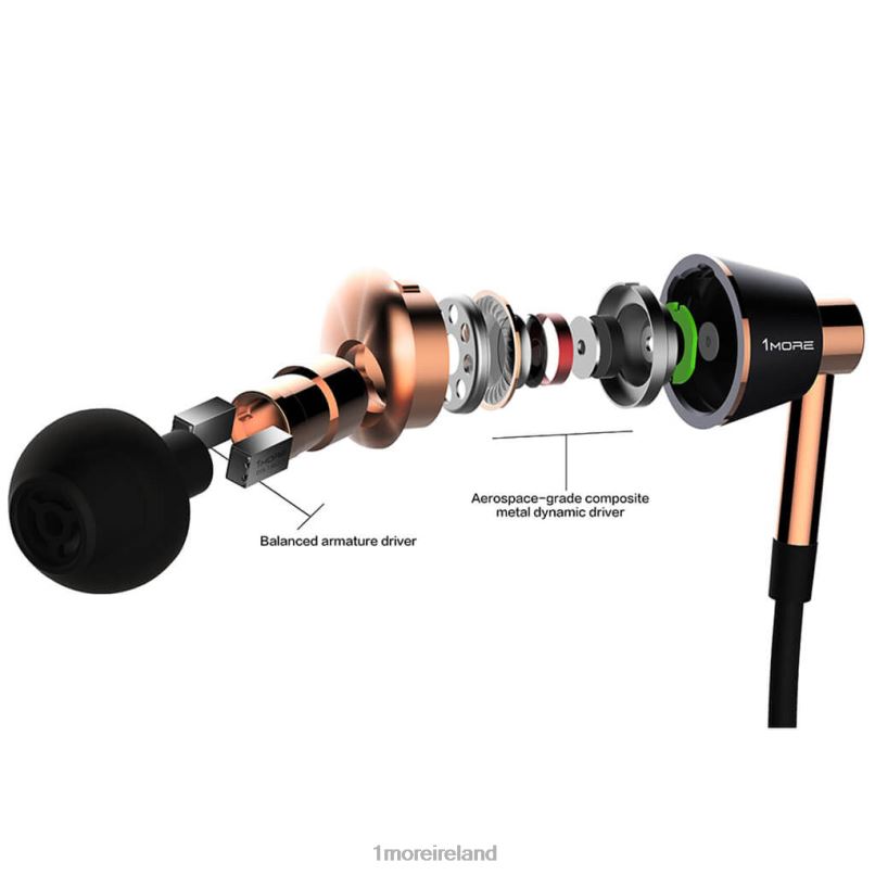 Triple Driver In-Ear Headphones Silver Headphones 2ZV0X22 1MORE