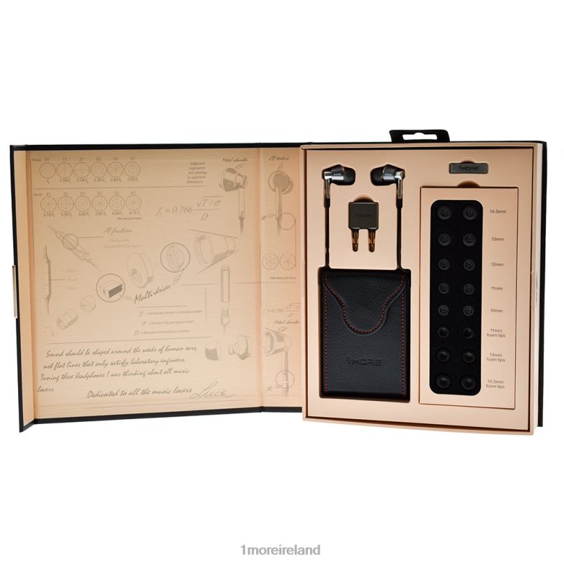 Triple Driver In-Ear Headphones Silver Headphones 2ZV0X22 1MORE